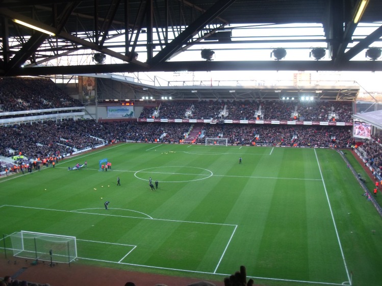 Looking across the West and Trevor Brooking Stands